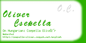 oliver csepella business card